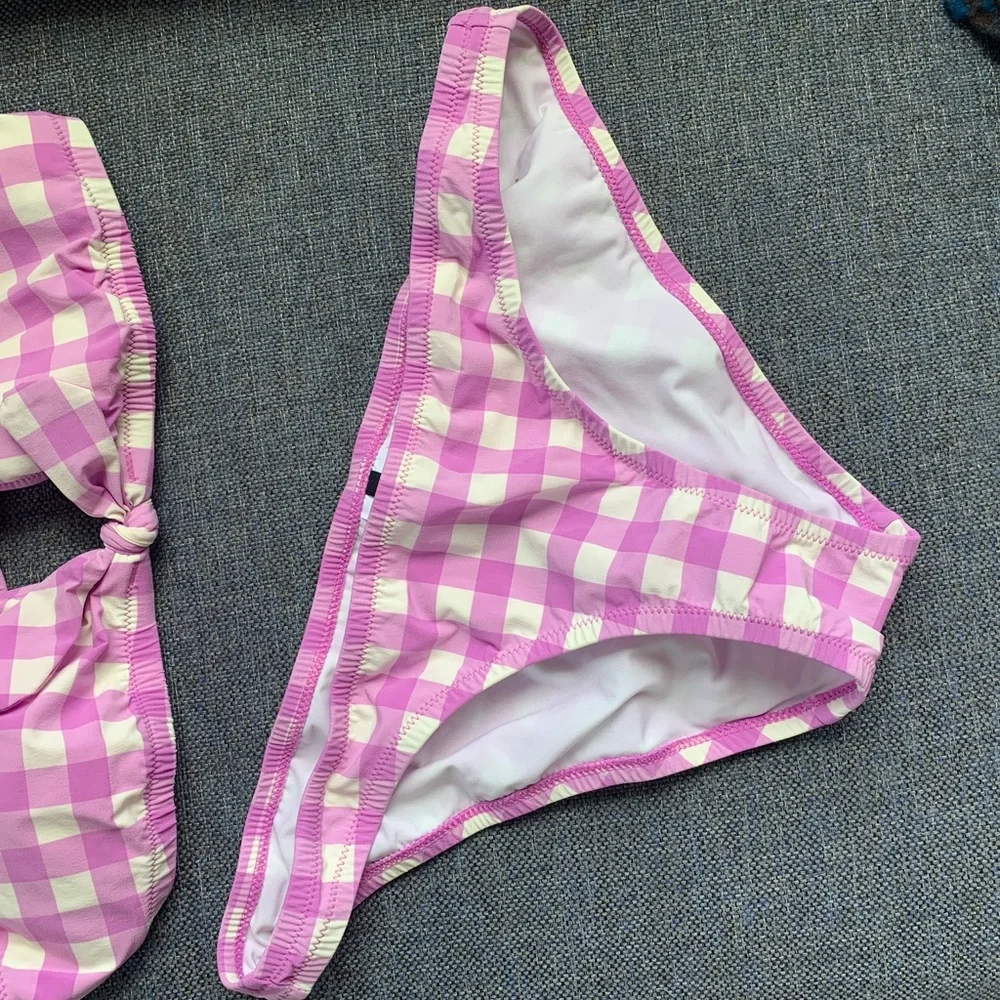 NWT Oversize Matte Gingham Bikini - Size M - Picture 12 of 12